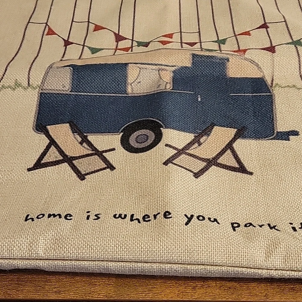 Home is Where You Park It RV Throw Pillow Cover